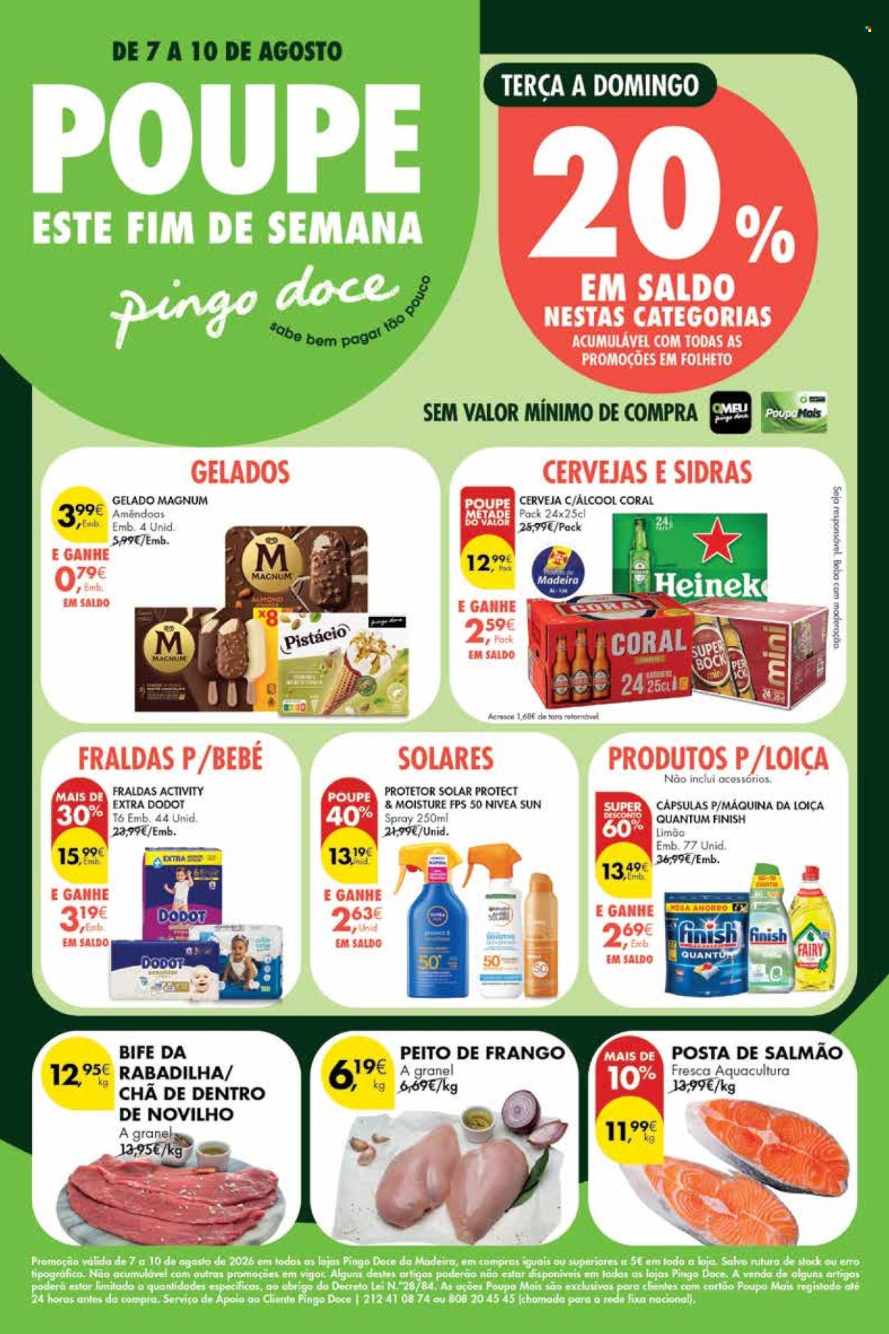 Folheto Pingo Doce - 7.8.2026 - 10.8.2026. Página 1