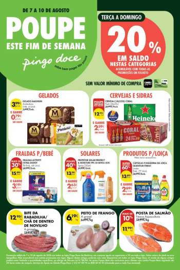 Folheto Pingo Doce - 7.8.2026 - 10.8.2026.