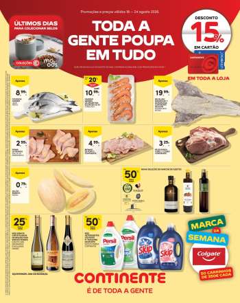 Folheto Continente Modelo - 18.8.2026 - 24.8.2026.