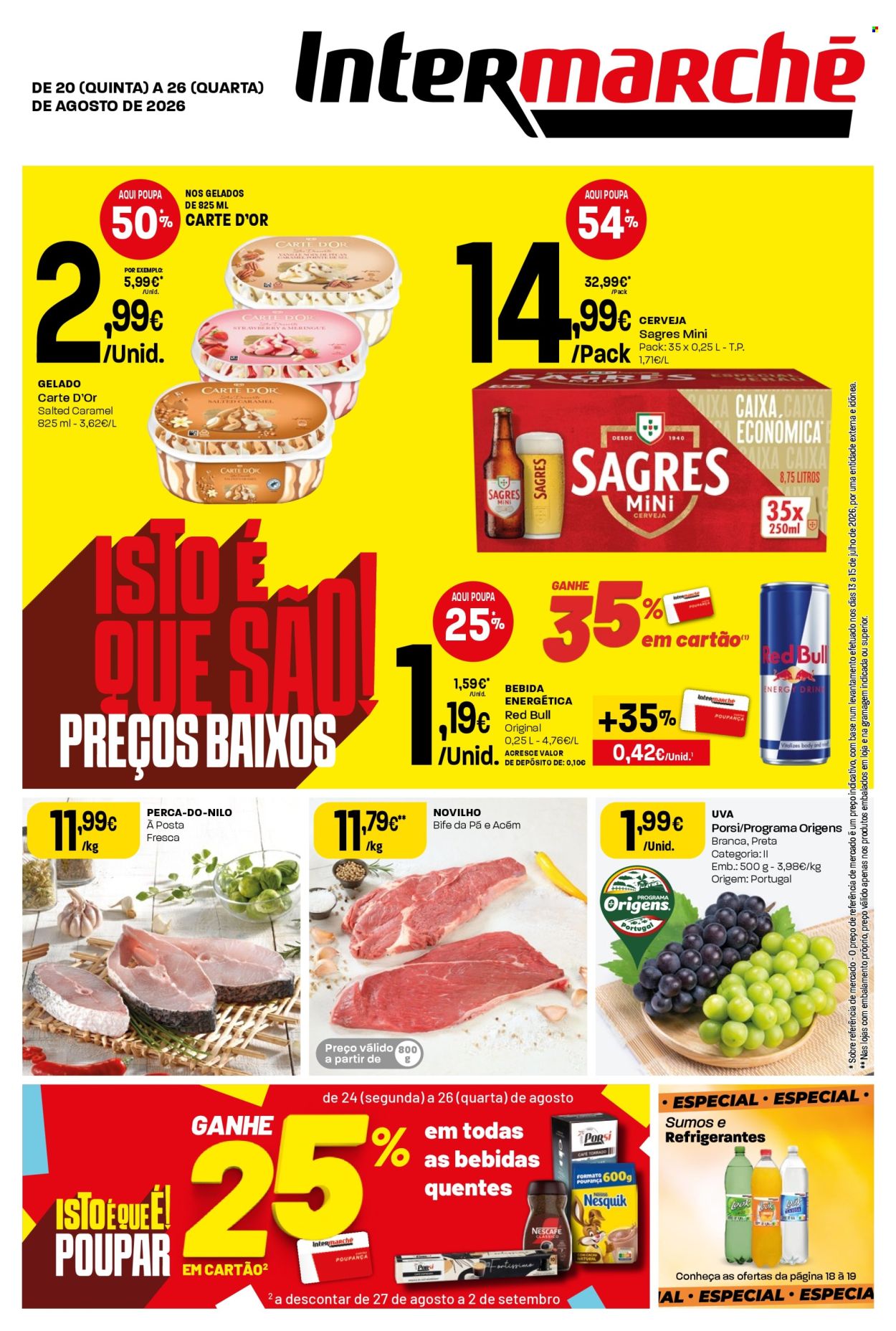 Folheto Intermarché - 20.8.2026 - 26.8.2026. Página 1