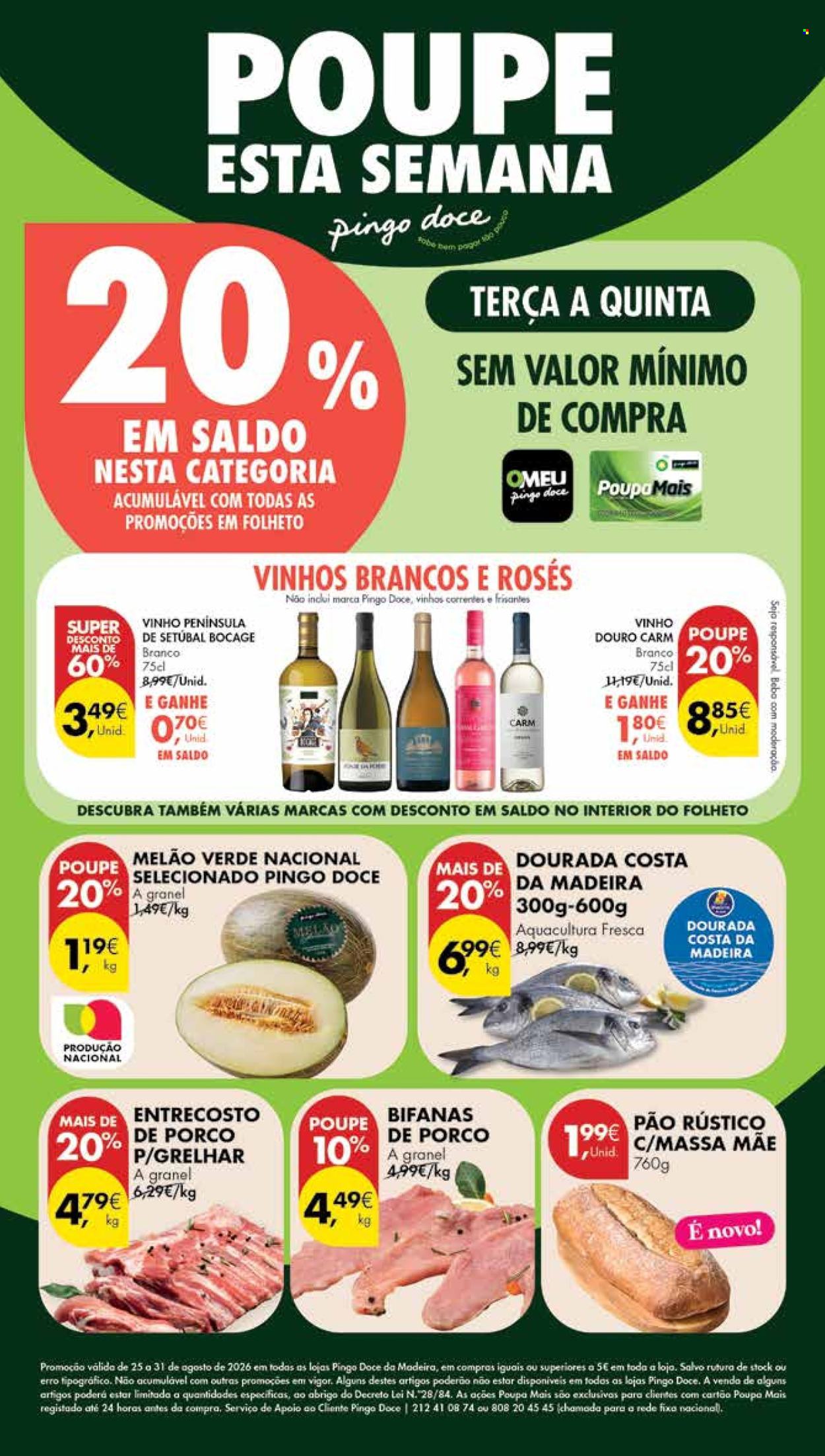 Folheto Pingo Doce - 25.8.2026 - 31.8.2026. Página 1