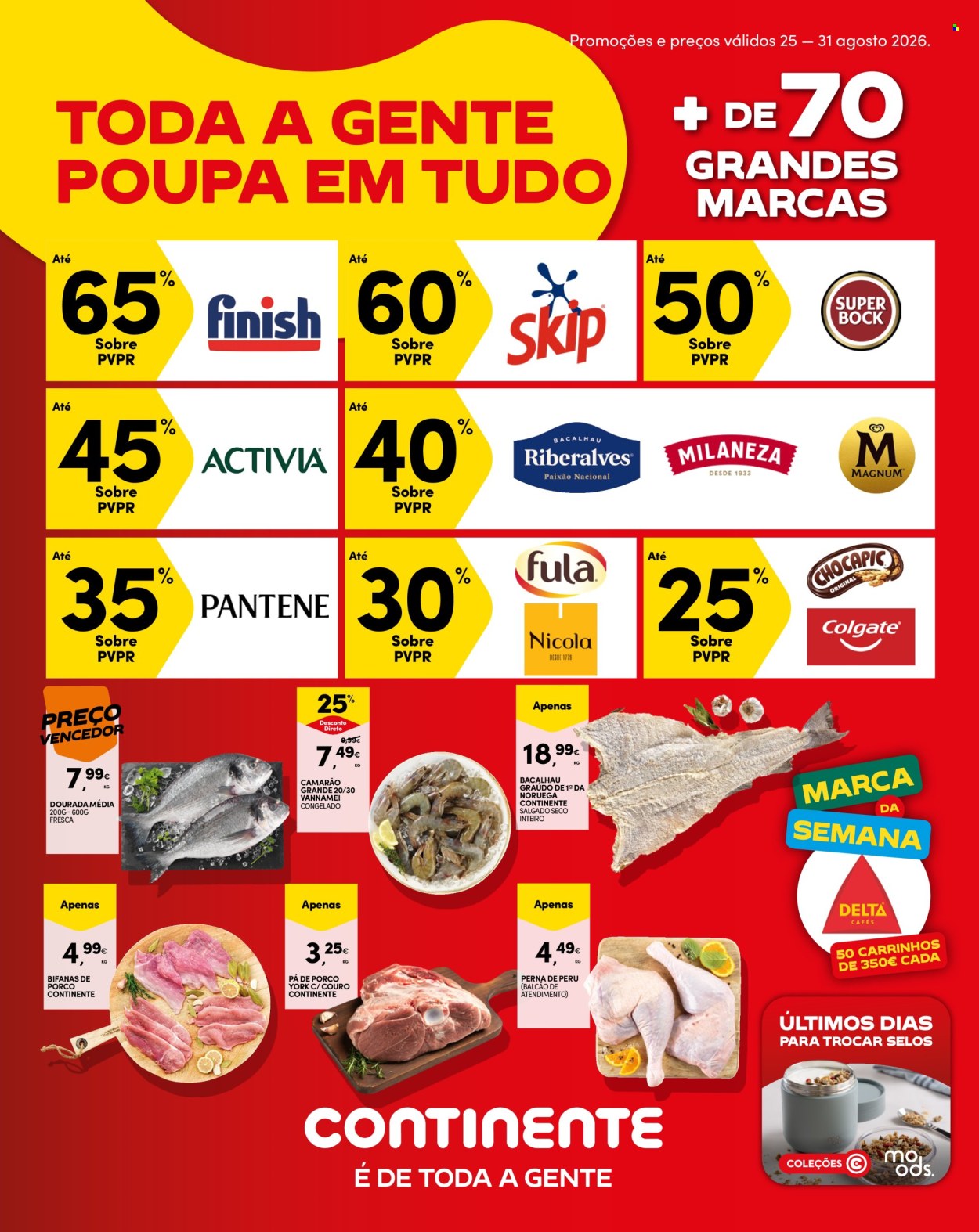 Folheto Continente Modelo - 25.8.2026 - 31.8.2026. Página 1