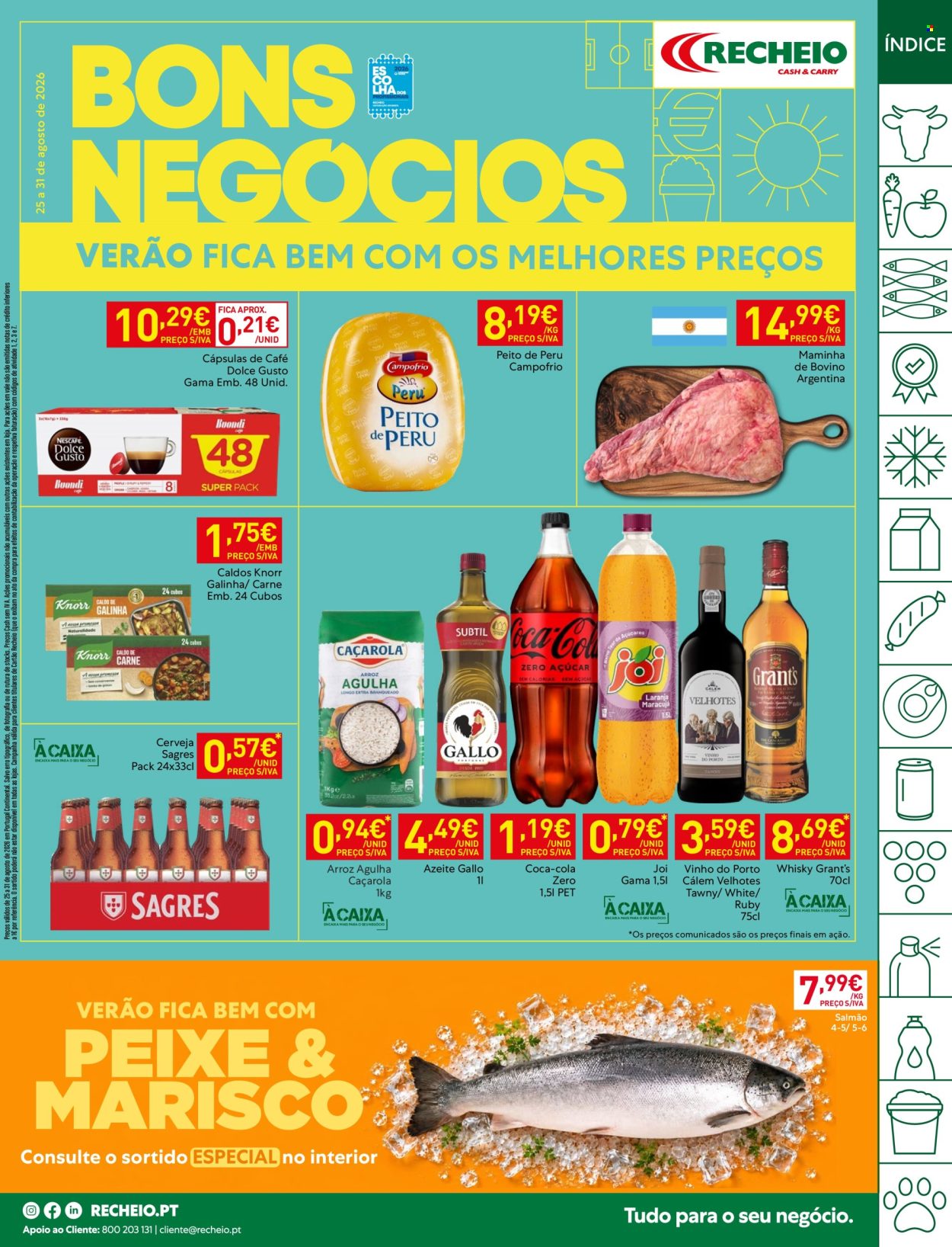 Folheto Recheio - 25.8.2026 - 31.8.2026. Página 1