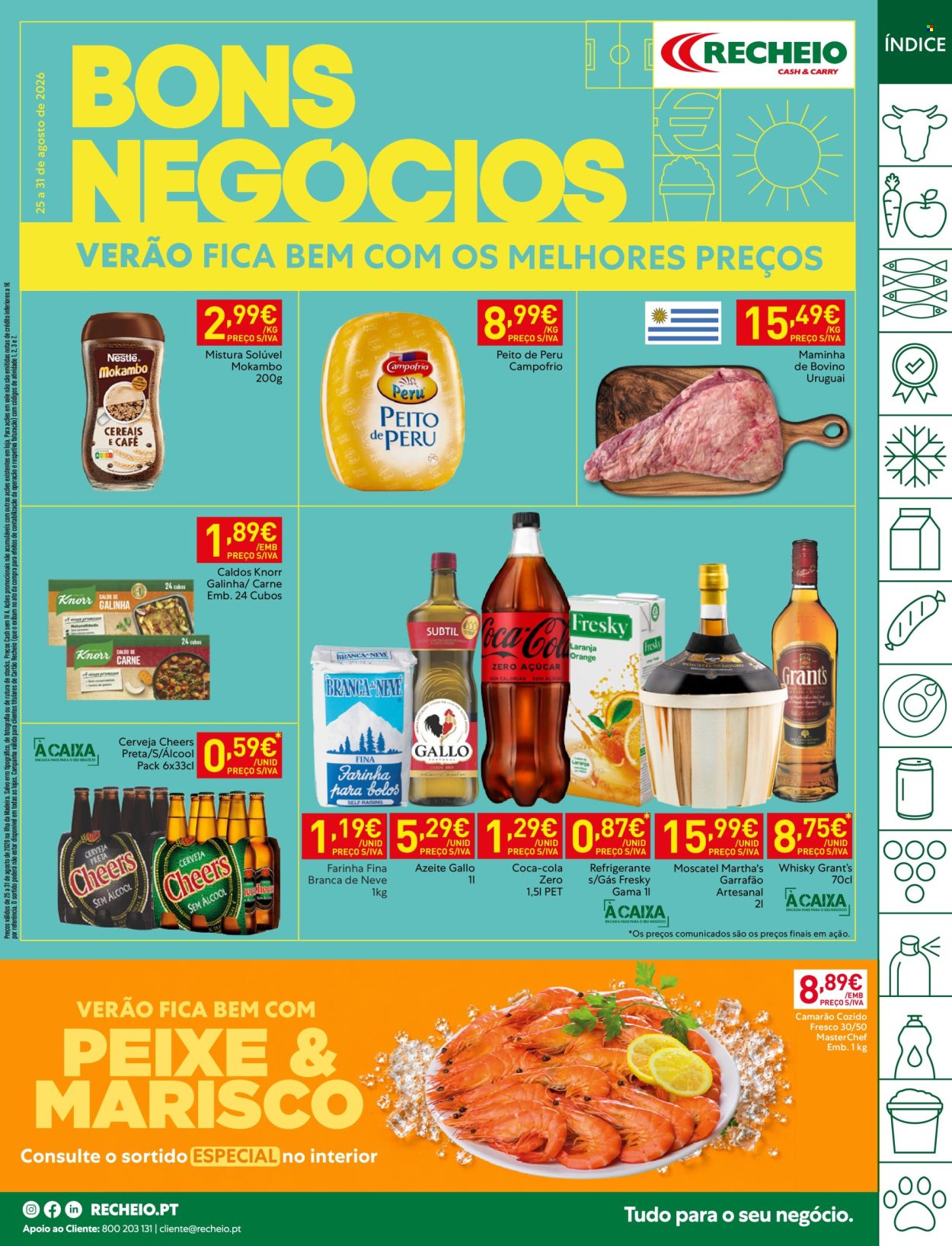 Folheto Recheio - 25.8.2026 - 31.8.2026. Página 1