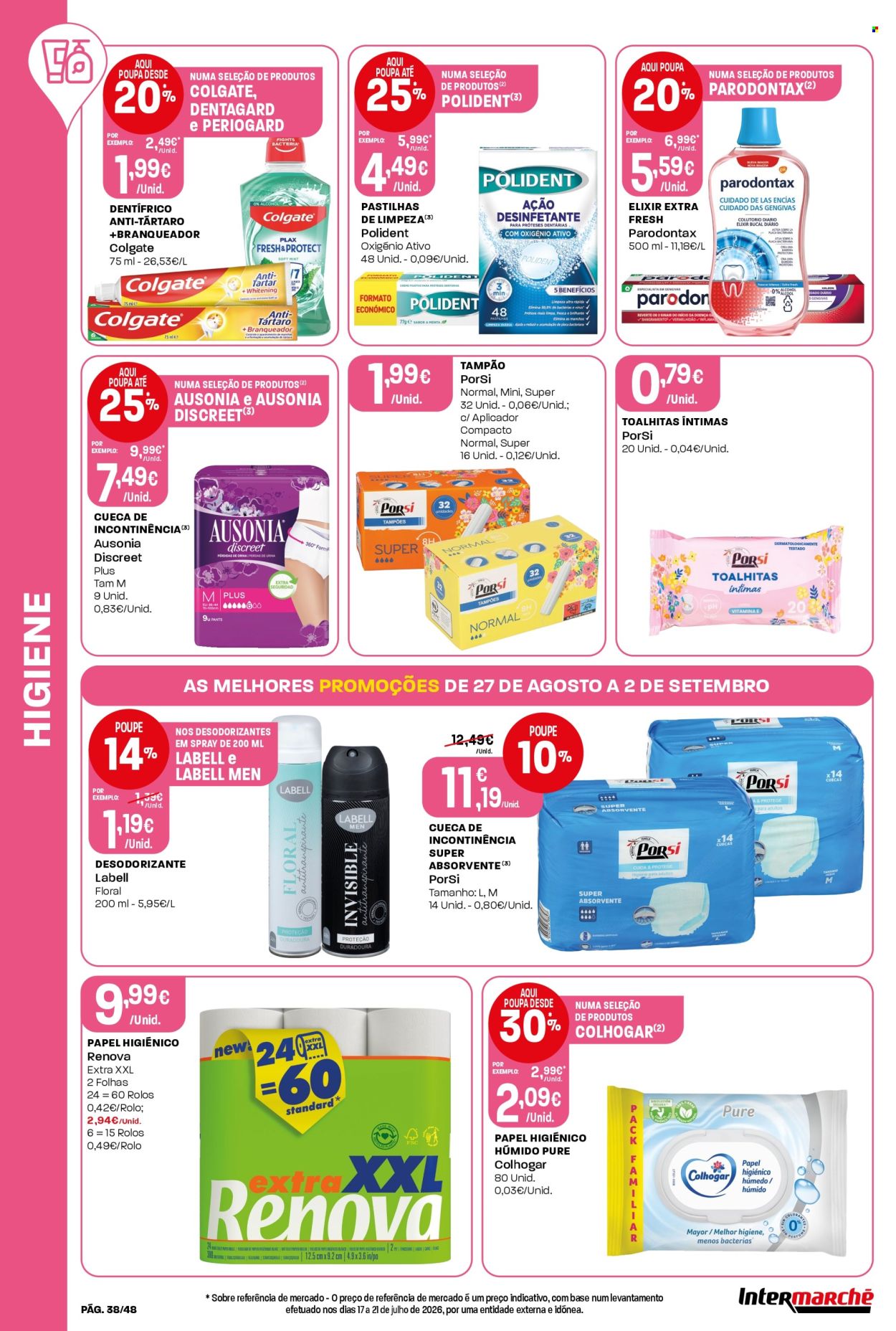 Folheto Intermarché - 27.8.2026 - 2.9.2026. Página 38