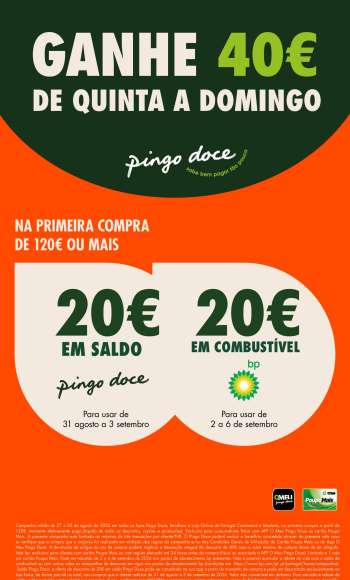 Folheto Pingo Doce - 28.8.2026 - 31.8.2026.
