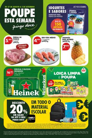 Folheto Pingo Doce - 27.8.2026 - 2.9.2026.