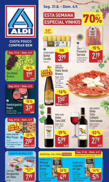 Folheto Aldi - 31.8.2026 - 6.9.2026.