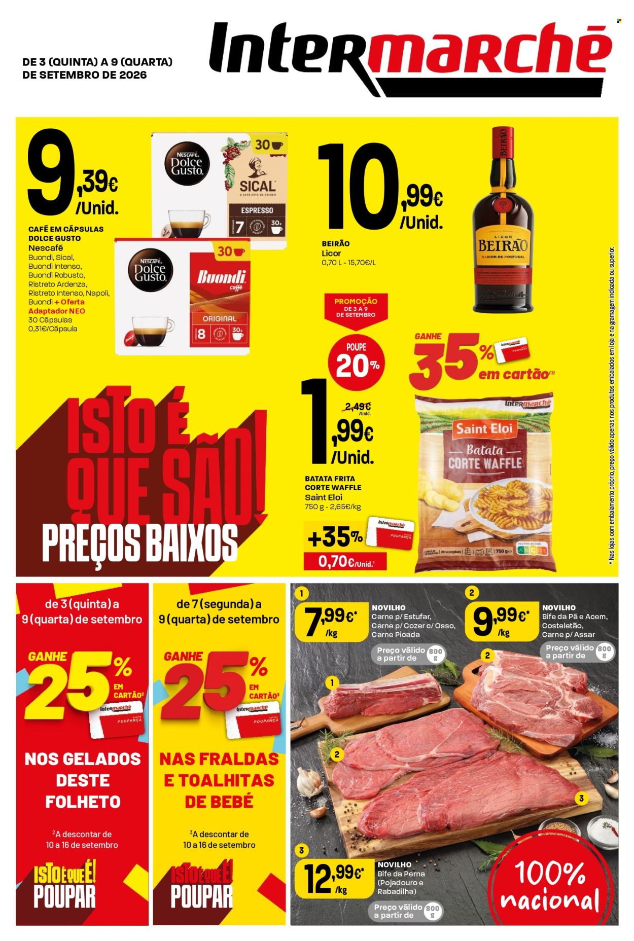 Folheto Intermarché - 3.9.2026 - 9.9.2026. Página 1