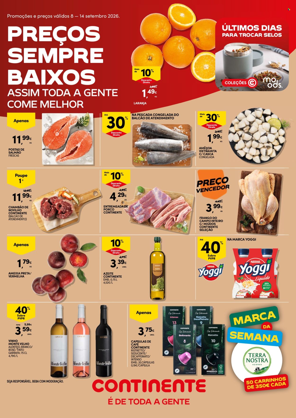 Folheto Continente - 8.9.2026 - 14.9.2026. Página 1