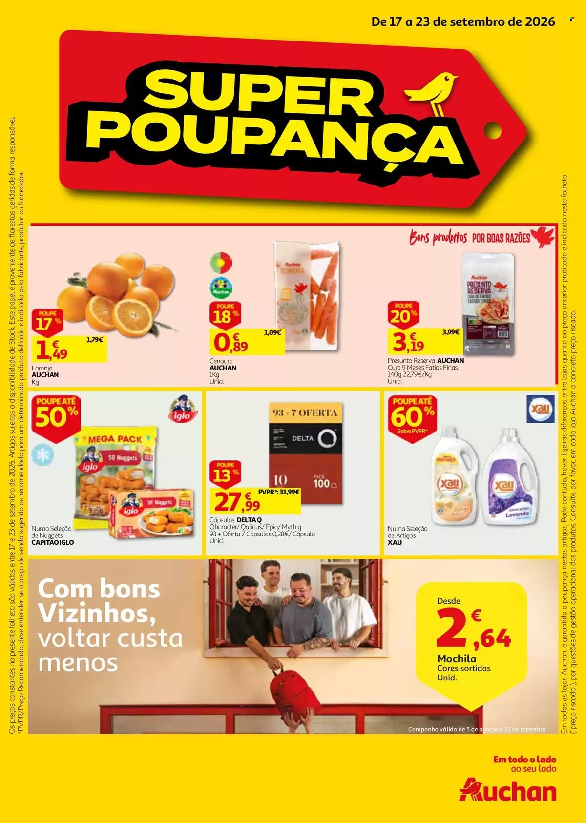 Folheto Auchan - 17.9.2026 - 23.9.2026. Página 1