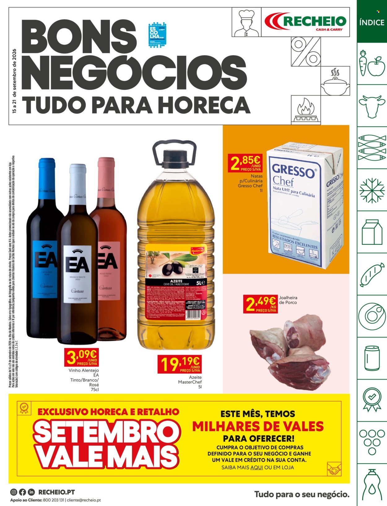 Folheto Recheio - 15.9.2026 - 21.9.2026. Página 1