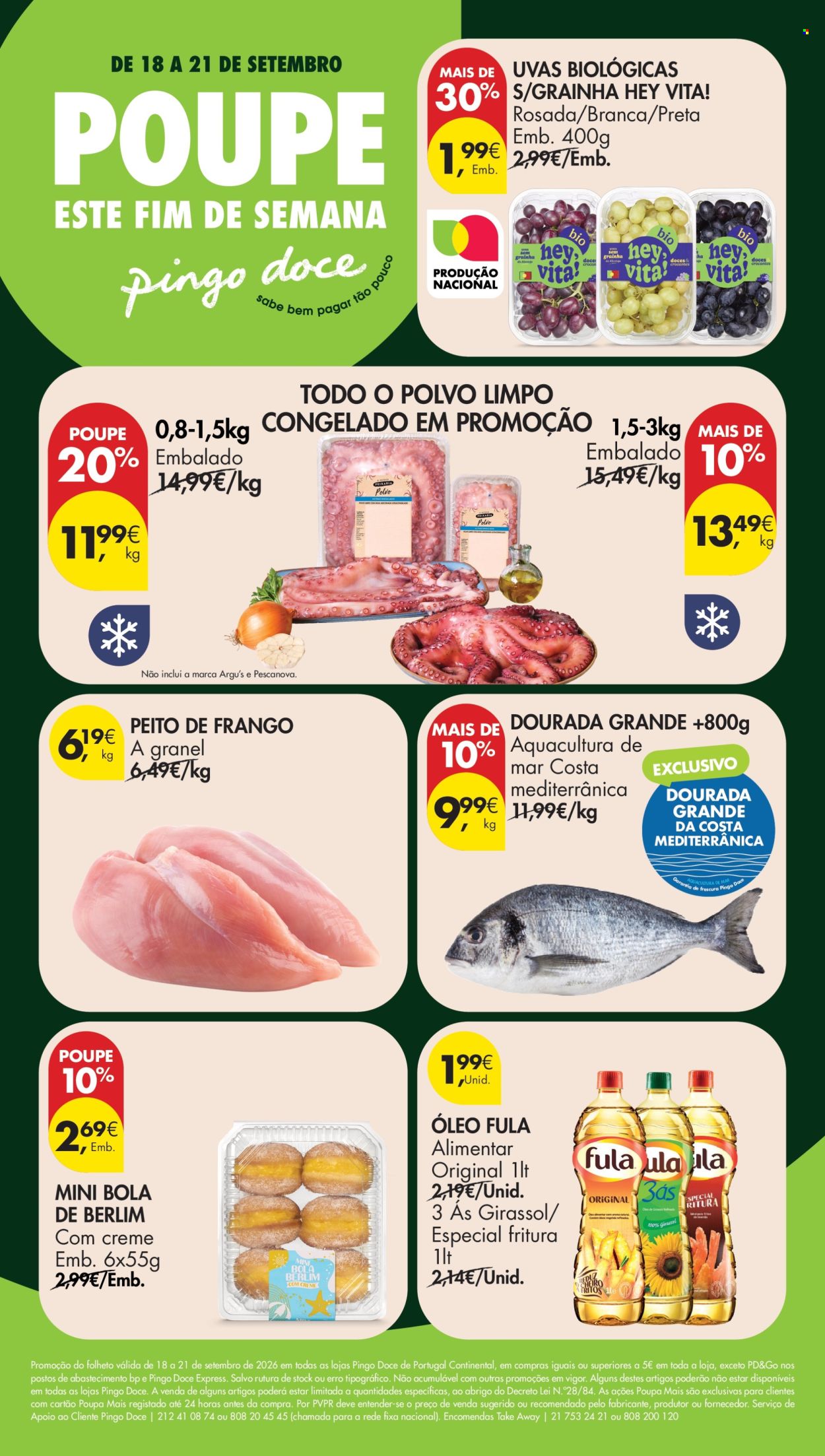 Folheto Pingo Doce - 18.9.2026 - 21.9.2026. Página 1