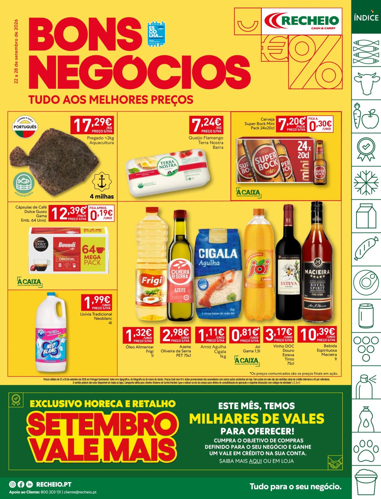 Folheto Recheio - 22.9.2026 - 28.9.2026. Página 1