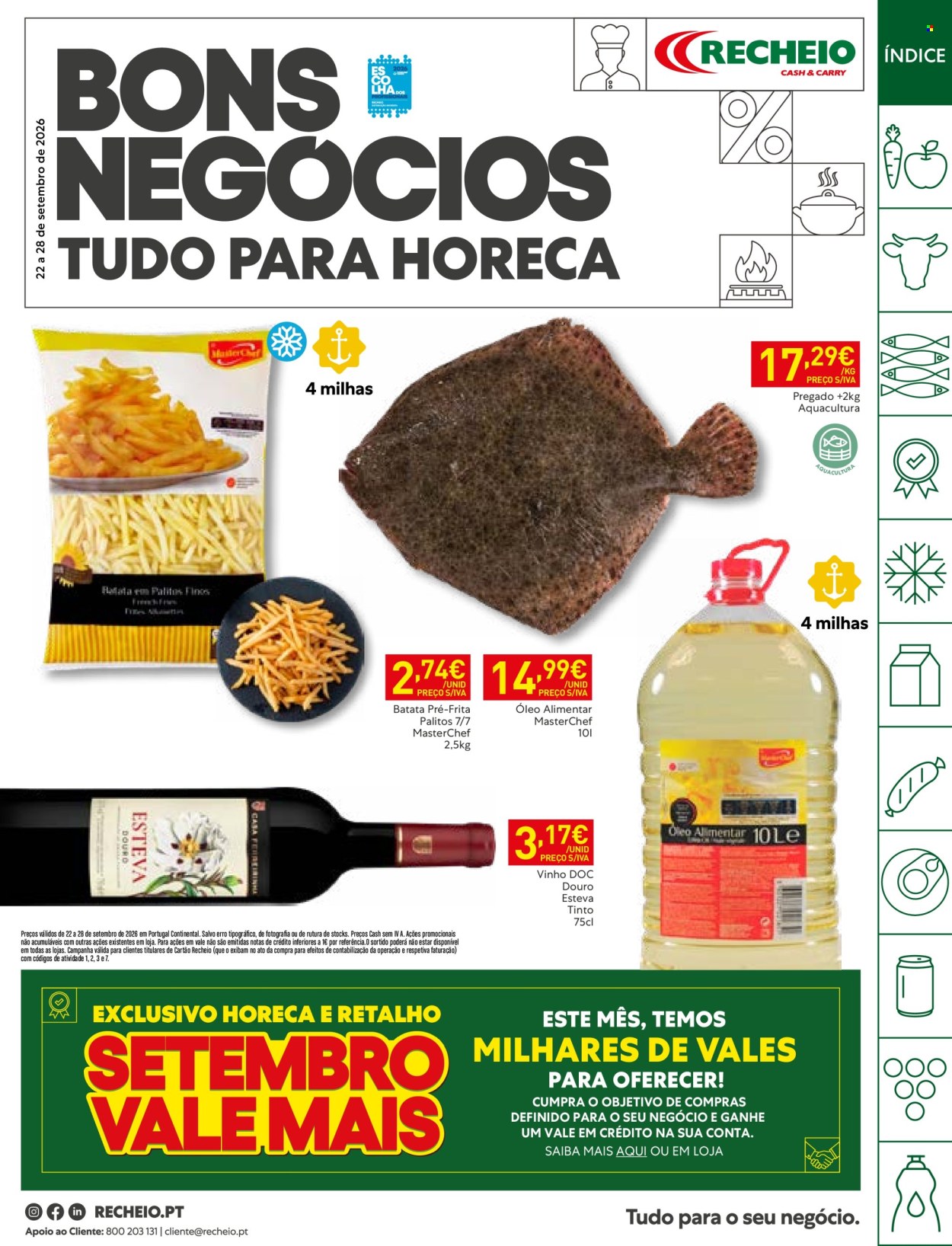 Folheto Recheio - 22.9.2026 - 28.9.2026. Página 1