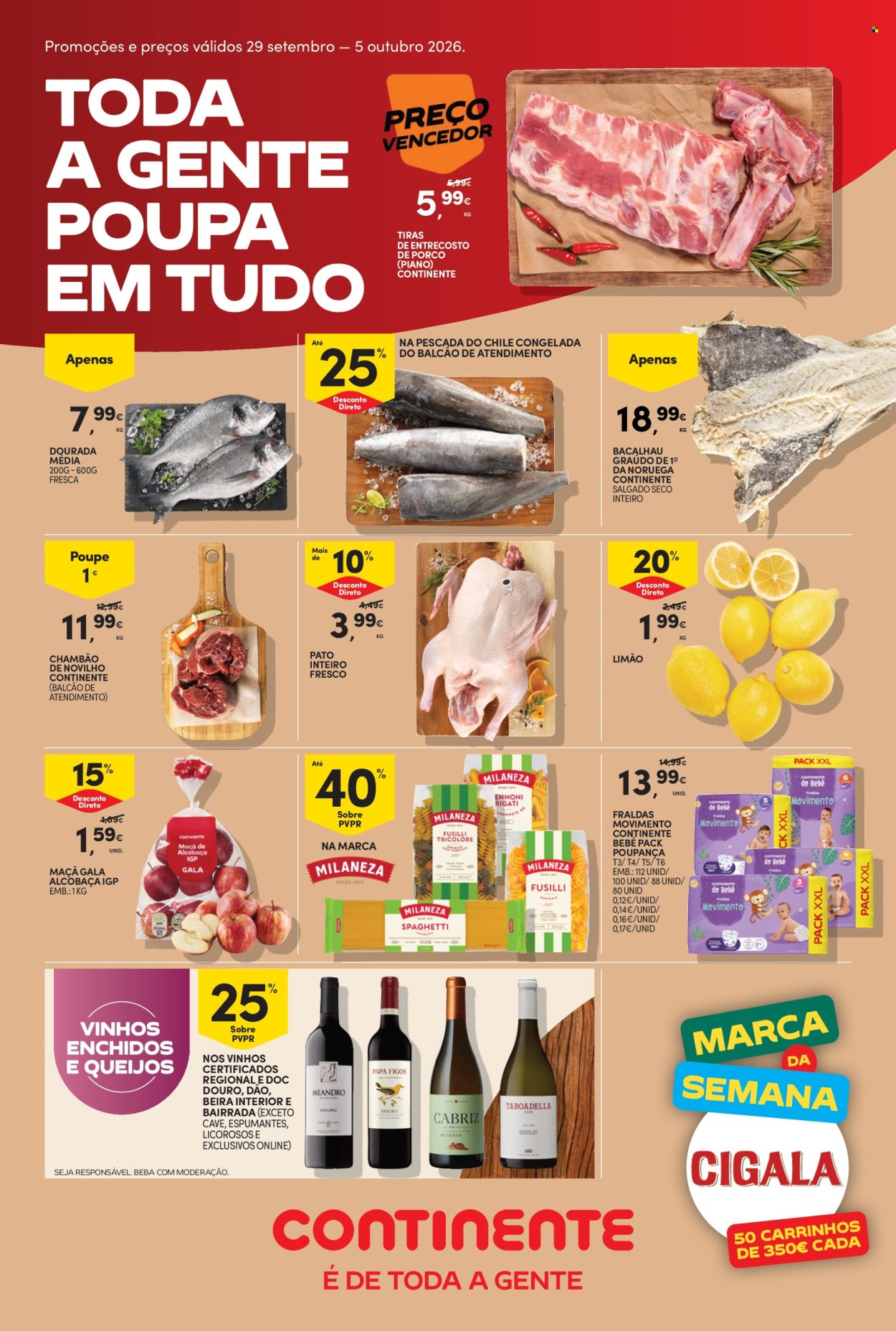 Folheto Continente Bom Dia - 29.9.2026 - 5.10.2026. Página 1
