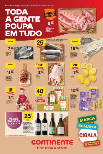 Folheto Continente Bom Dia - 29.9.2026 - 5.10.2026.