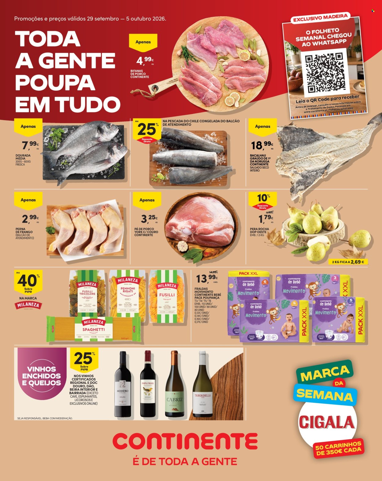 Folheto Continente Modelo - 29.9.2026 - 5.10.2026. Página 1