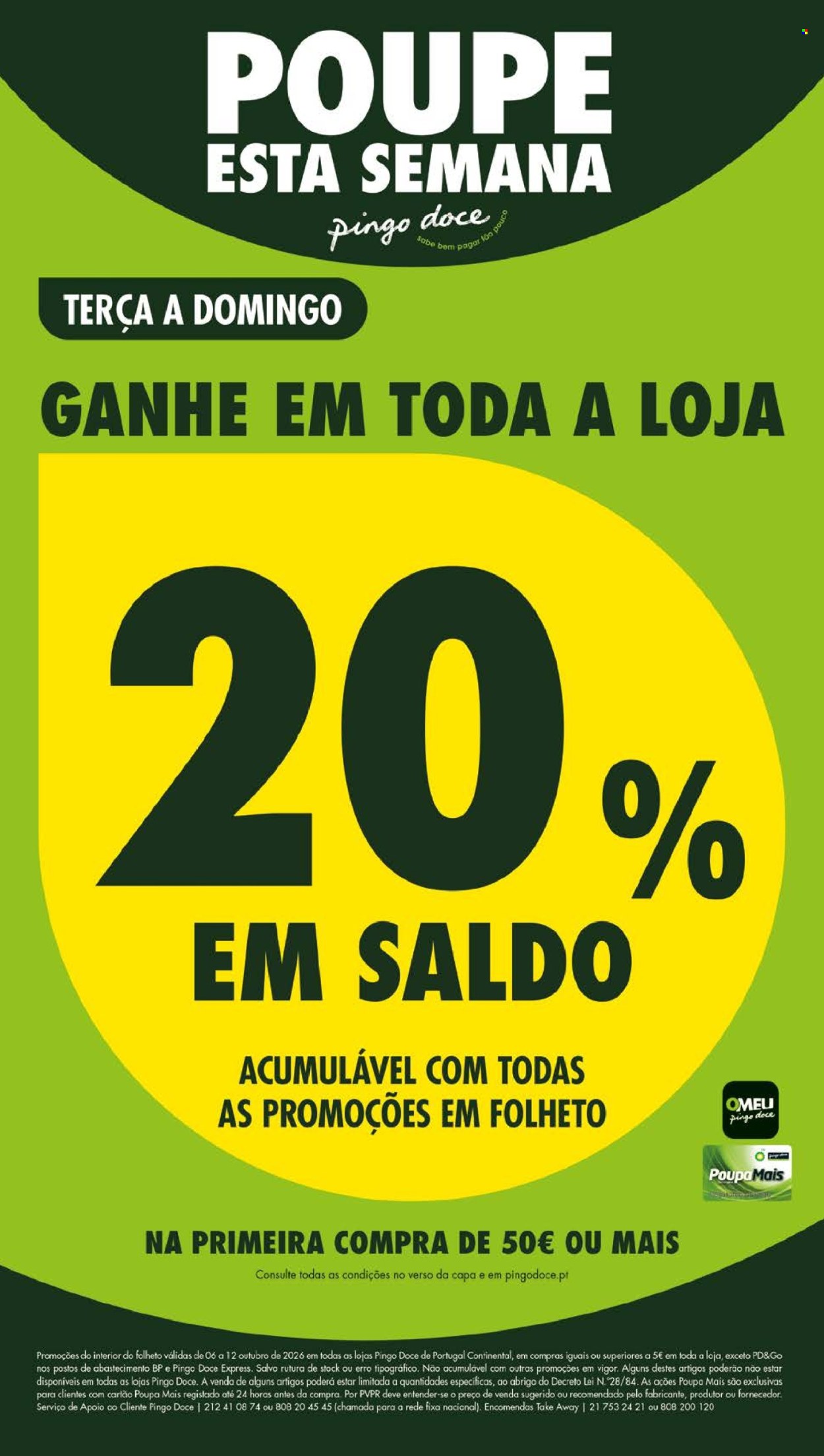 Folheto Pingo Doce - 6.10.2026 - 12.10.2026. Página 1
