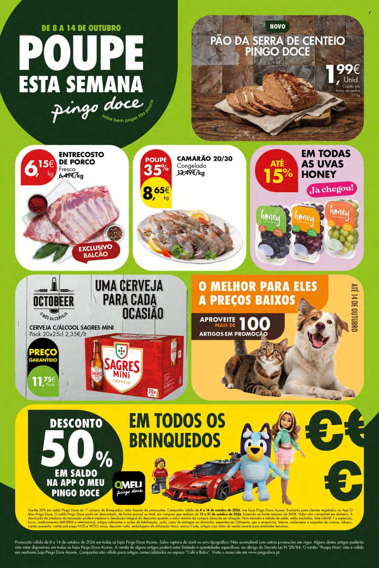 Folheto Pingo Doce - 8.10.2026 - 14.10.2026. Página 1