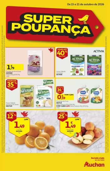 Folheto Auchan - 15.10.2026 - 21.10.2026.