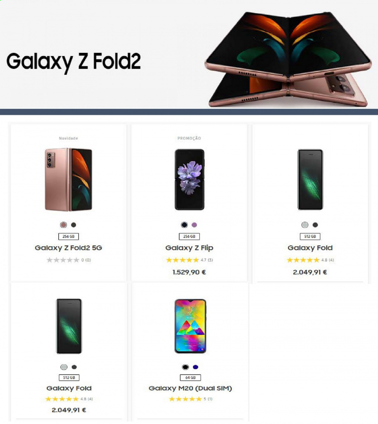 thumbnail - Folheto Samsung - Produtos em promoção - Samsung Galaxy. Página 3.