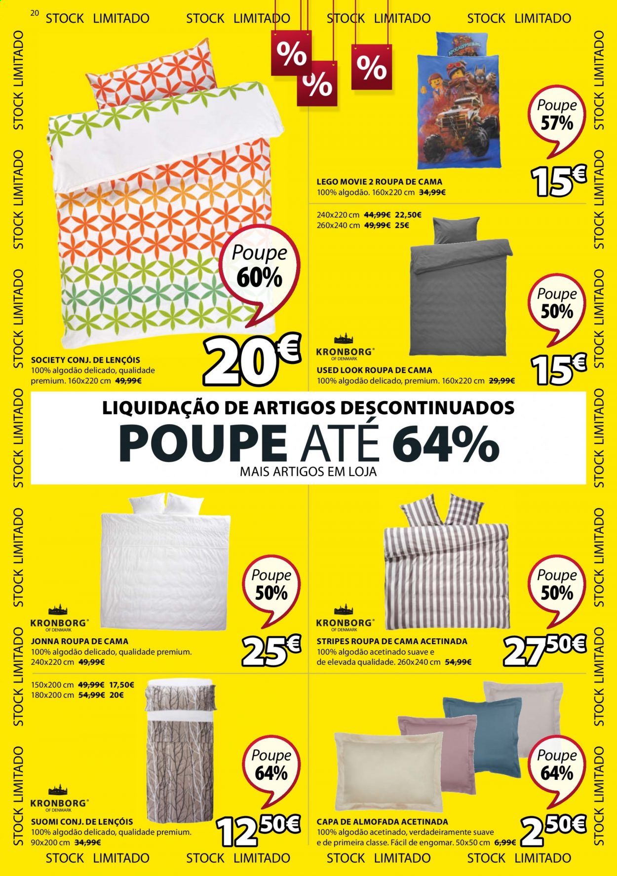 thumbnail - Folheto Jysk - 25.12.2020 - 13.1.2021 - Produtos em promoção - almofada, roupa de cama, LEGO. Página 20.