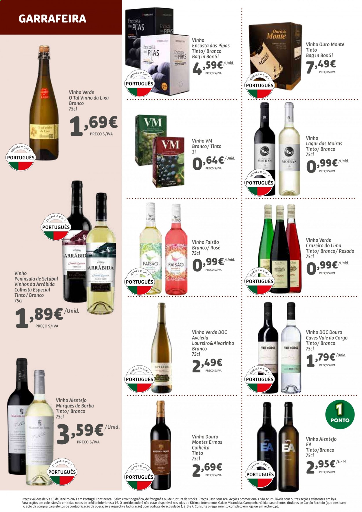 thumbnail - Folheto Recheio - 5.1.2021 - 18.1.2021 - Produtos em promoção - vinho. Página 18.