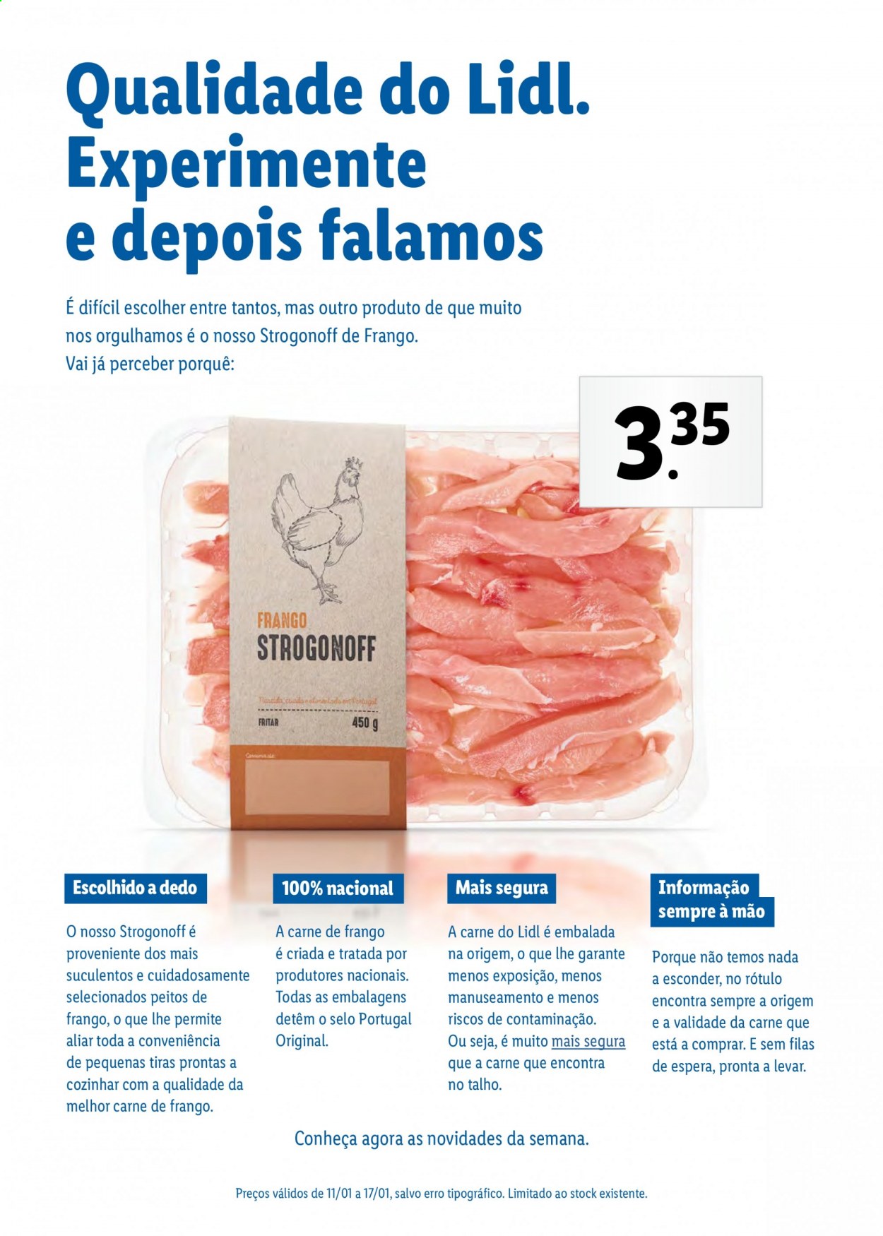 thumbnail - Folheto Lidl - 11.1.2021 - 17.1.2021 - Produtos em promoção - peito de frango, strogonoff. Página 2.