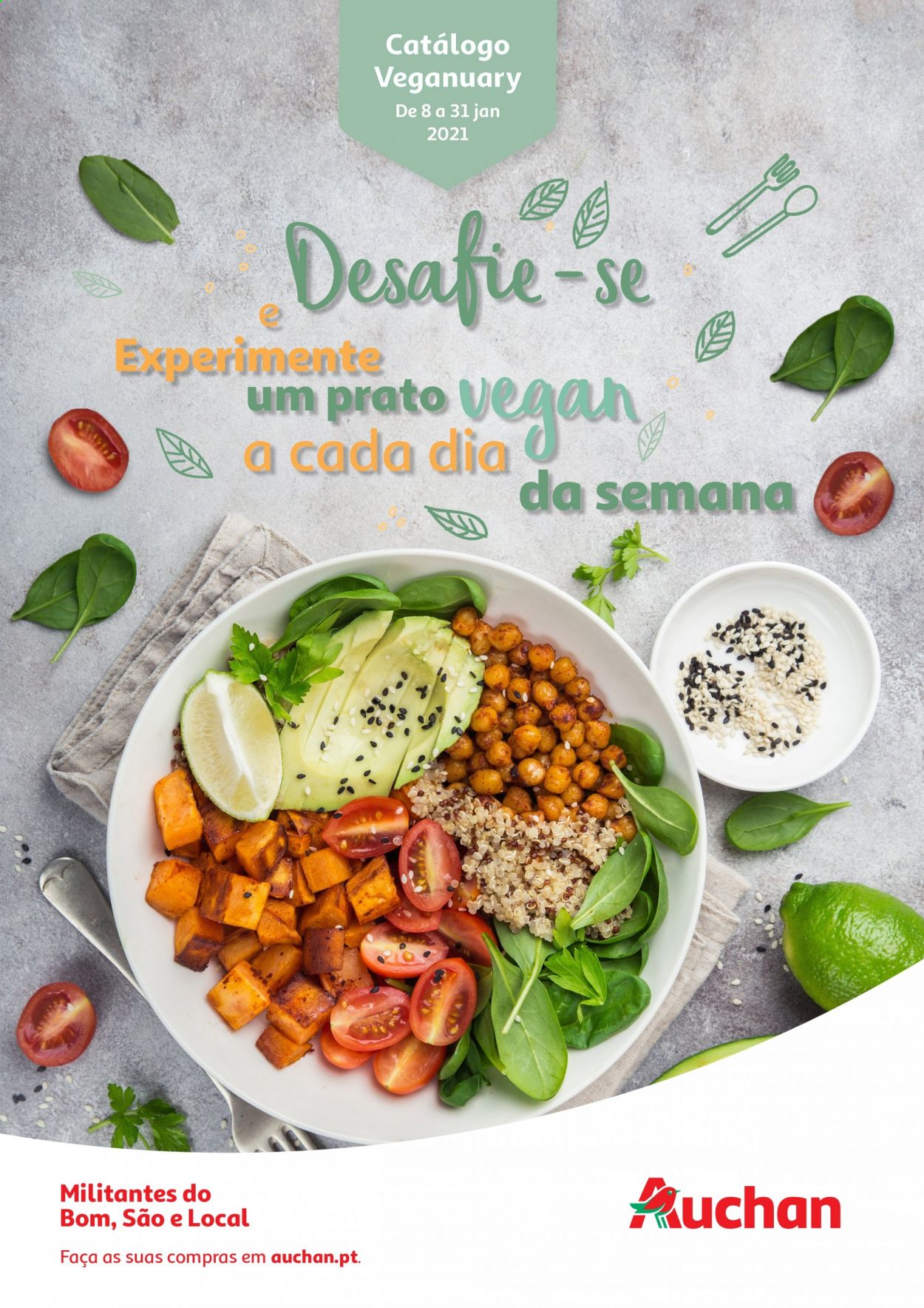 Folheto Auchan - 8.1.2021 - 31.1.2021. Página 1