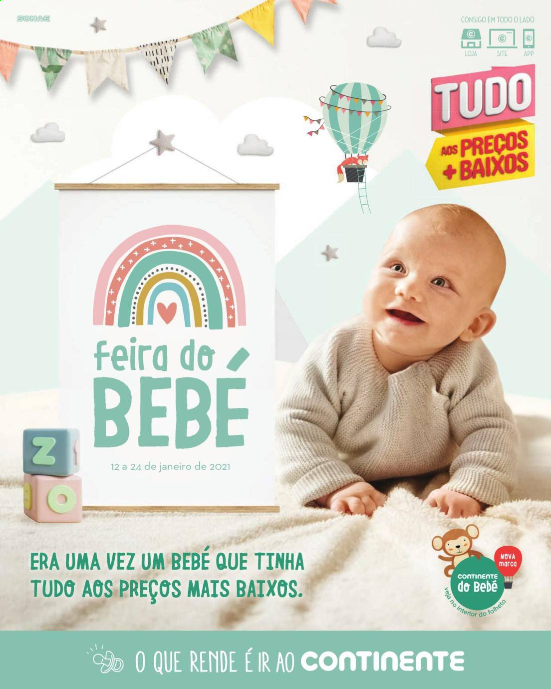 Folheto Continente Modelo - 12.1.2021 - 24.1.2021. Página 1