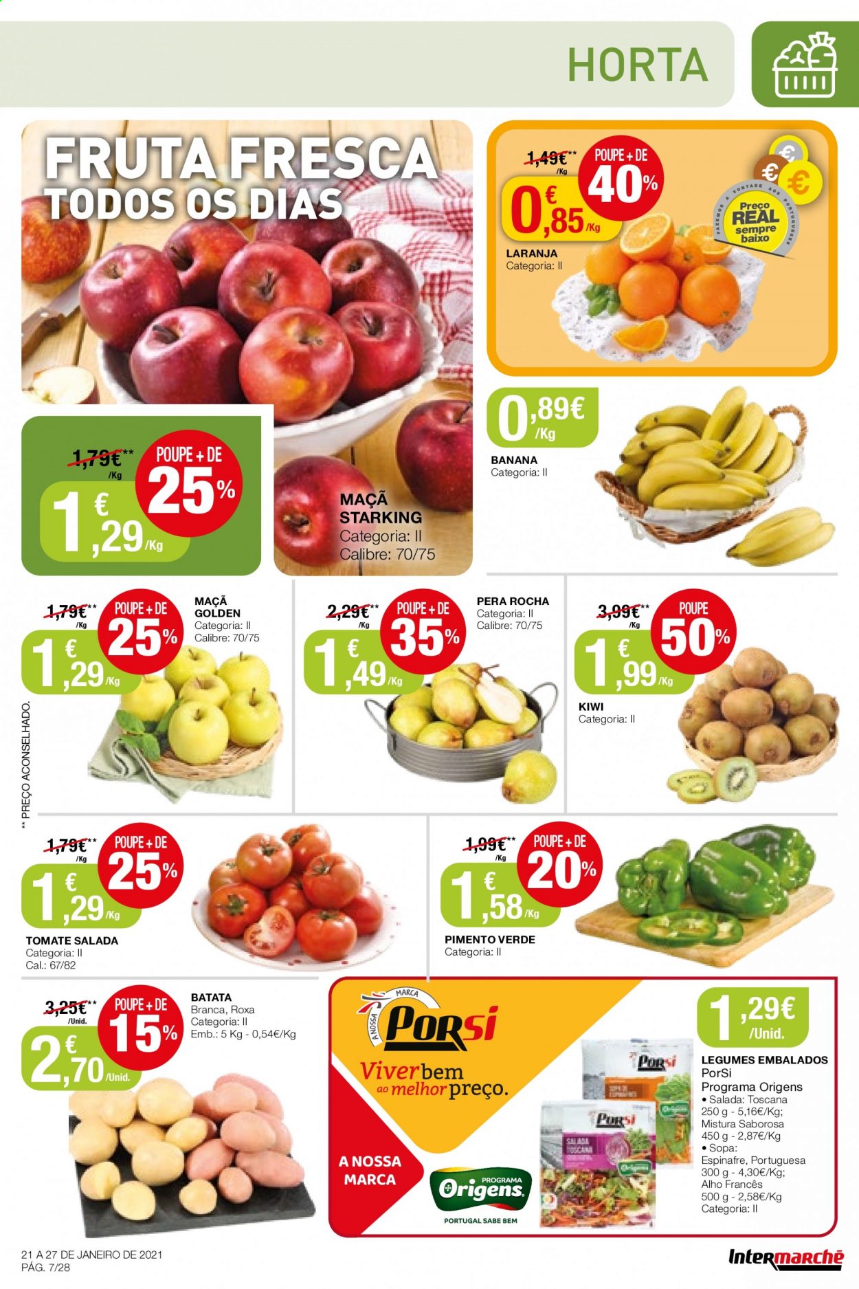 Folheto Intermarché - 21.1.2021 - 27.1.2021. Página 7