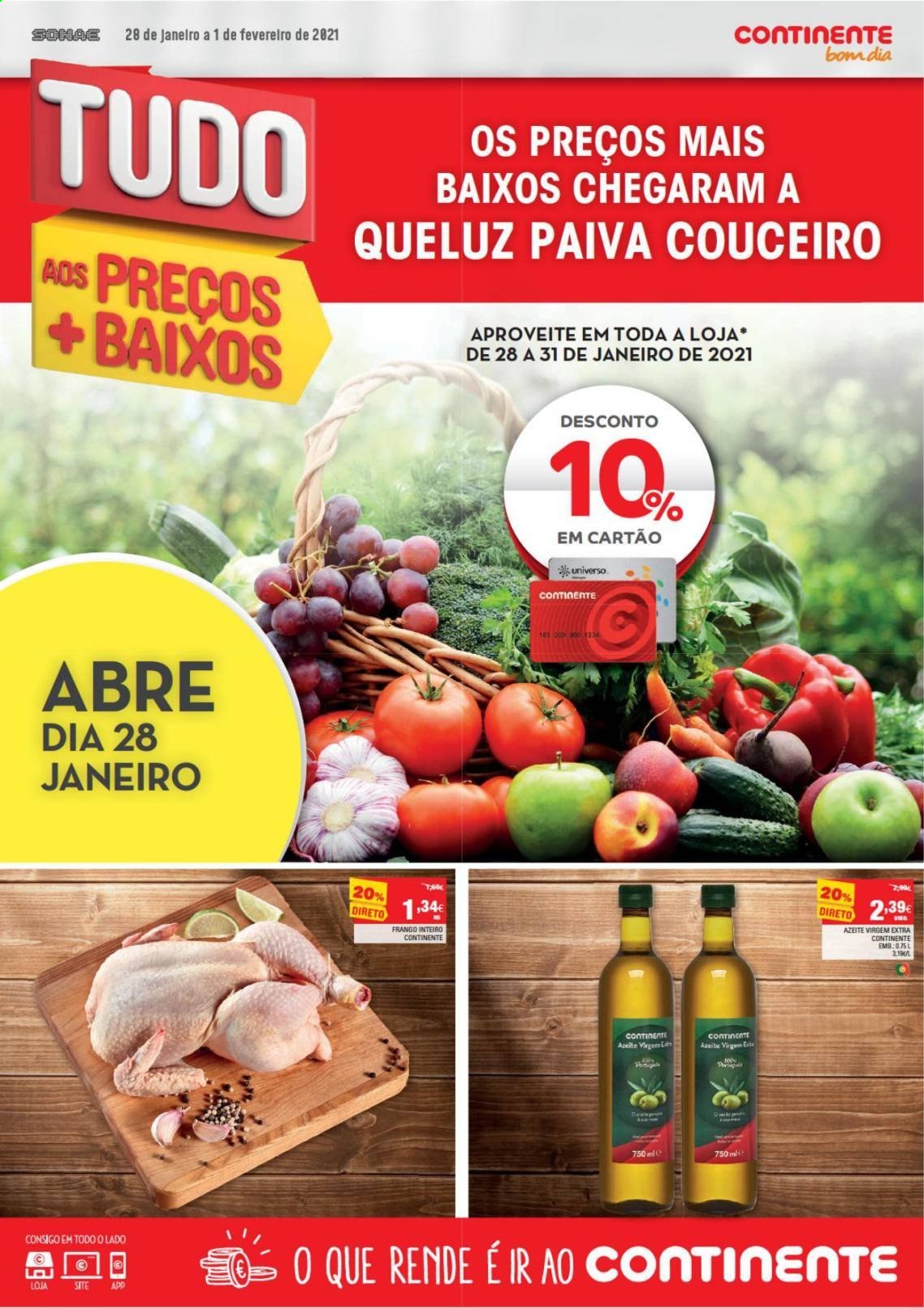 Folheto Continente Bom Dia - 28.1.2021 - 1.2.2021. Página 1