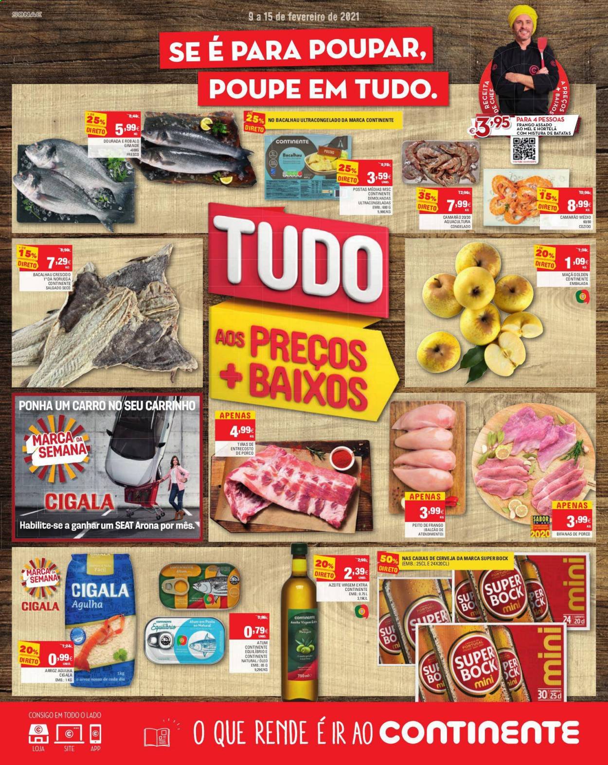 Folheto Continente Modelo - 9.2.2021 - 15.2.2021. Página 1