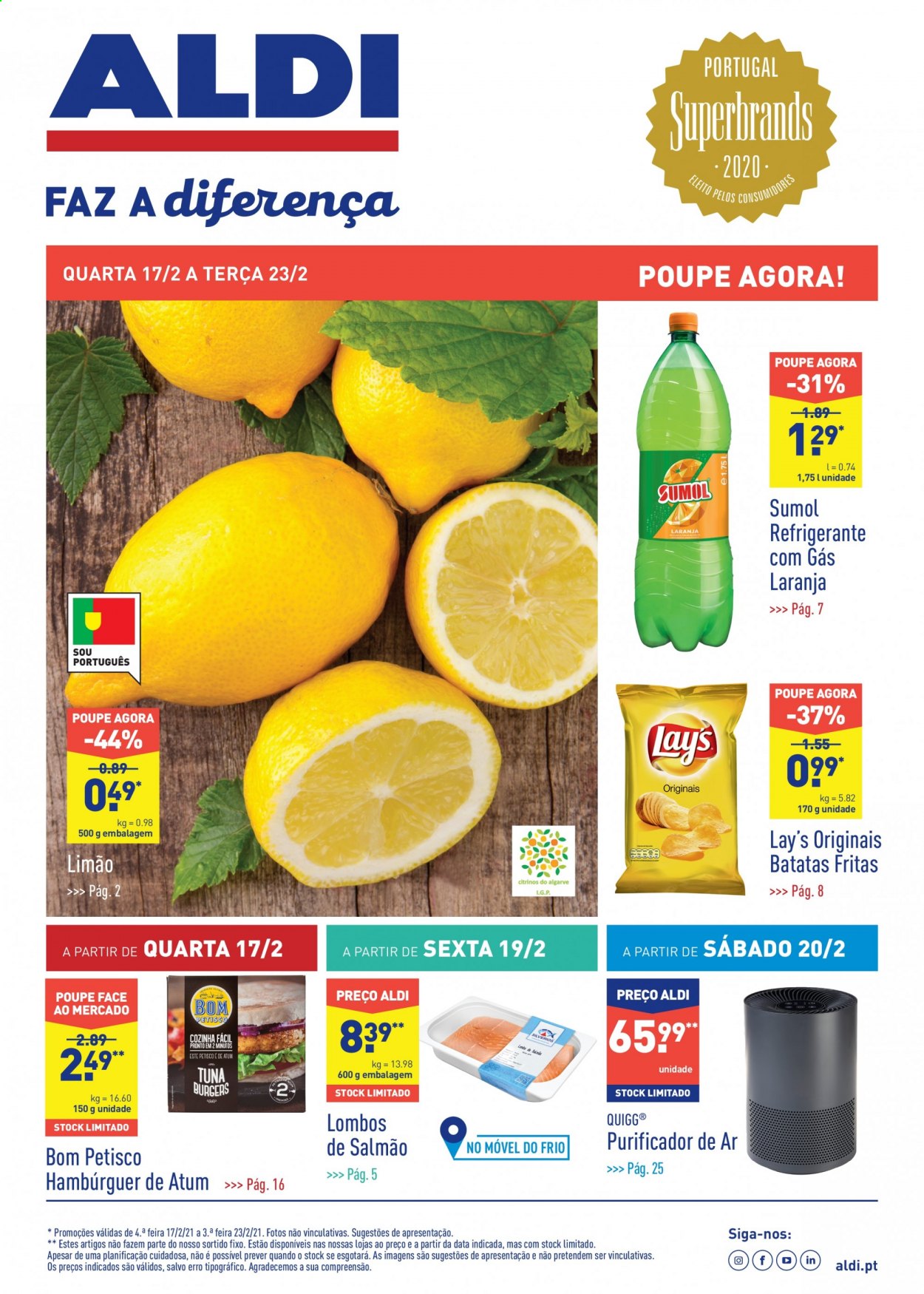 Folheto Aldi - 17.2.2021 - 23.2.2021. Página 1