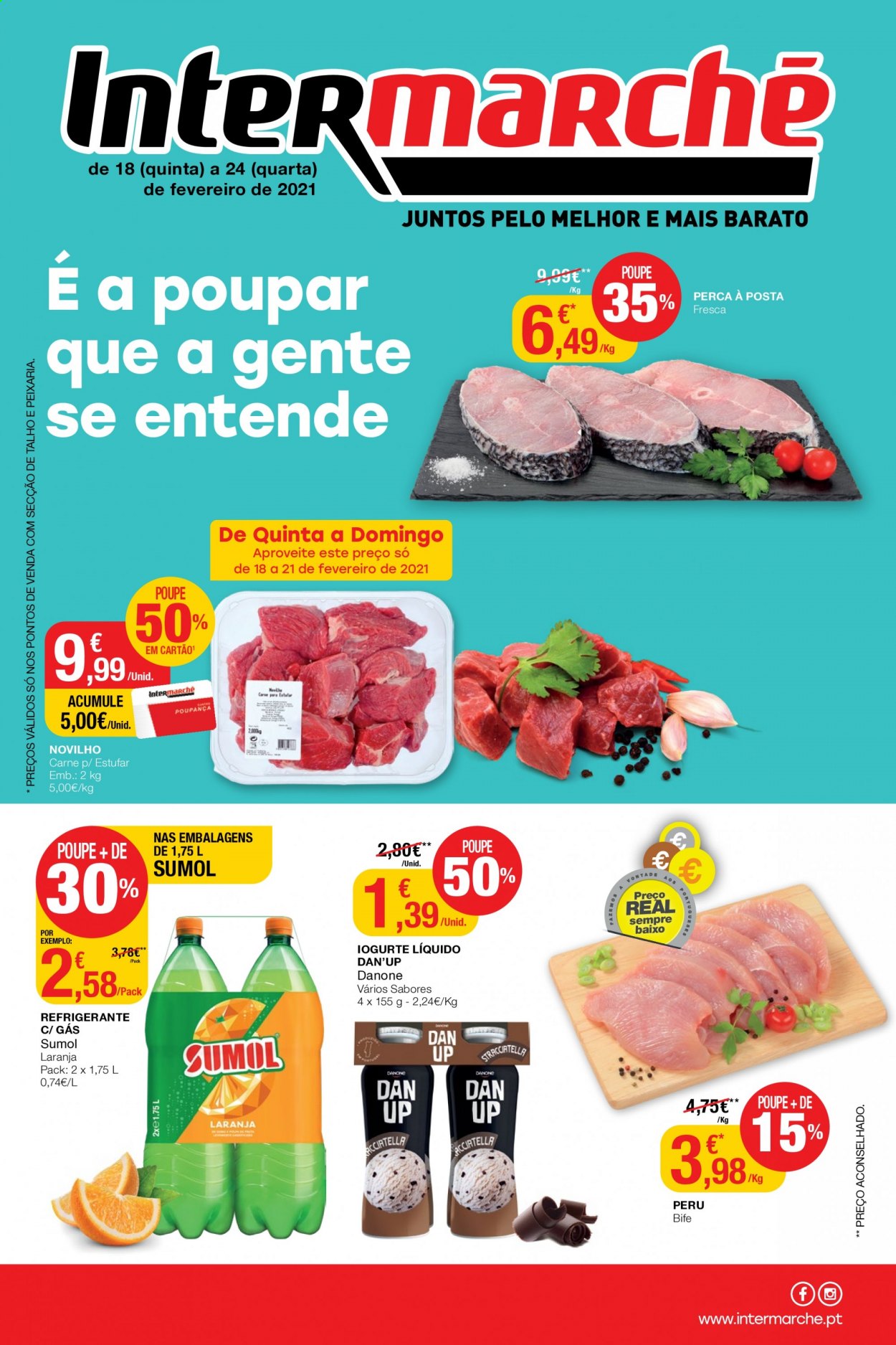 Folheto Intermarché - 18.2.2021 - 24.2.2021. Página 1