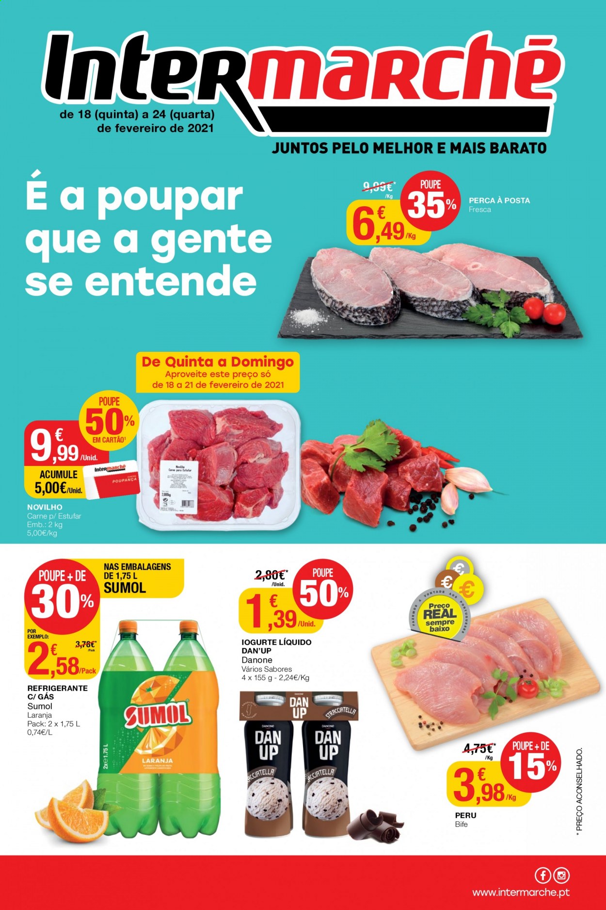 Folheto Intermarché - 18.2.2021 - 24.2.2021. Página 1