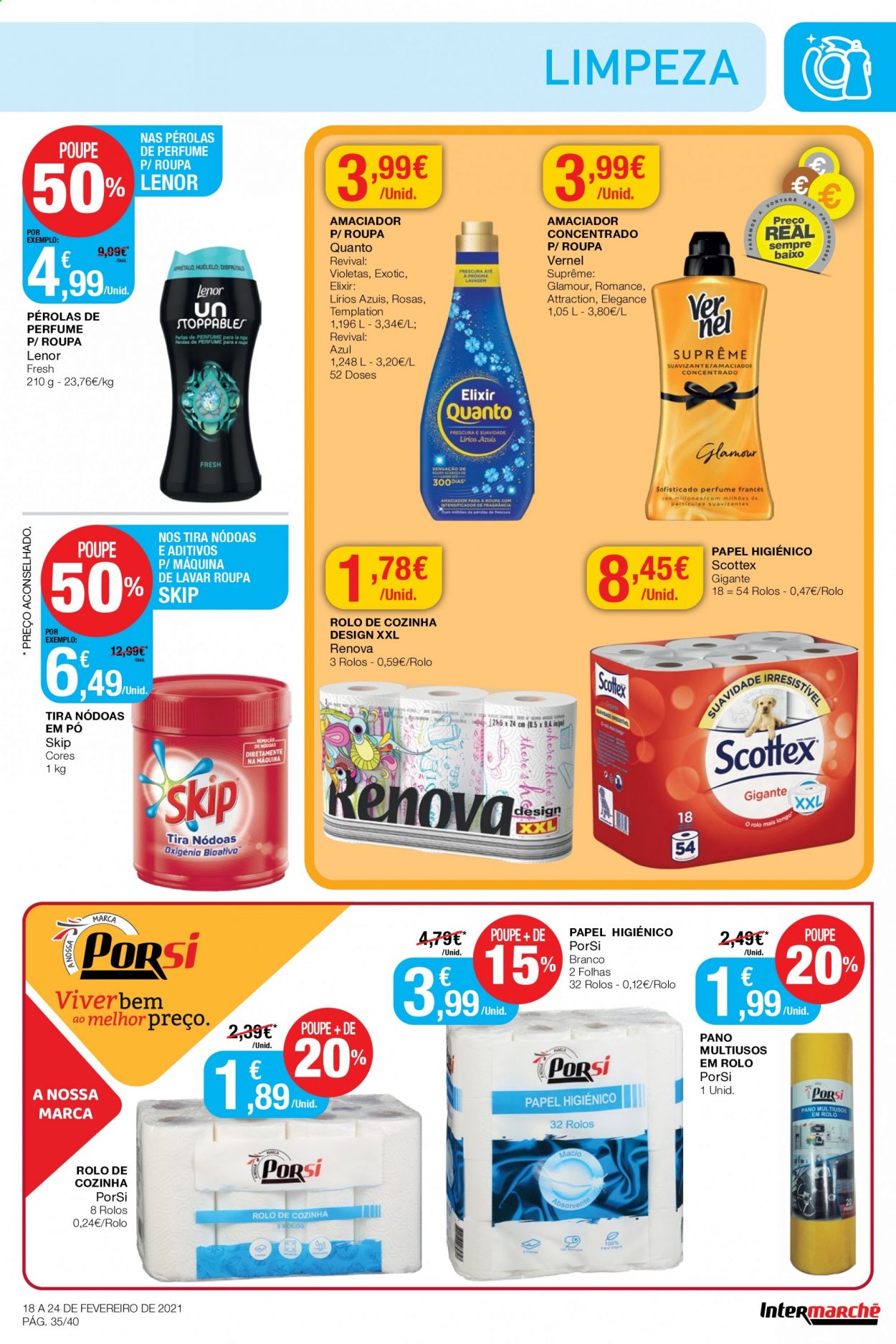Folheto Intermarché - 18.2.2021 - 24.2.2021. Página 35