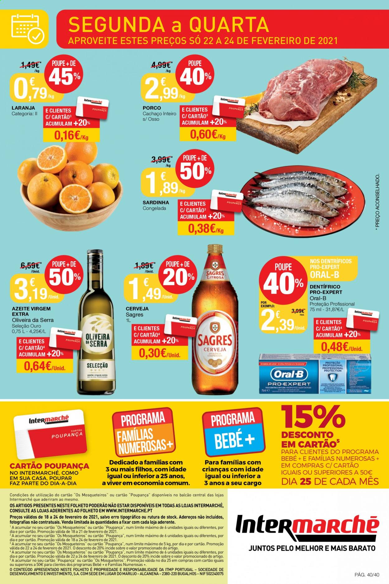 Folheto Intermarché - 18.2.2021 - 24.2.2021. Página 40