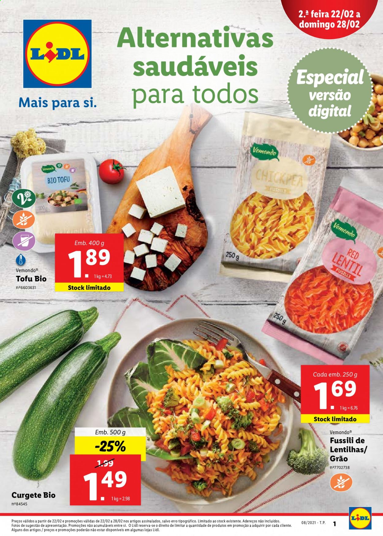 Folheto Lidl - 22.2.2021 - 28.2.2021. Página 1