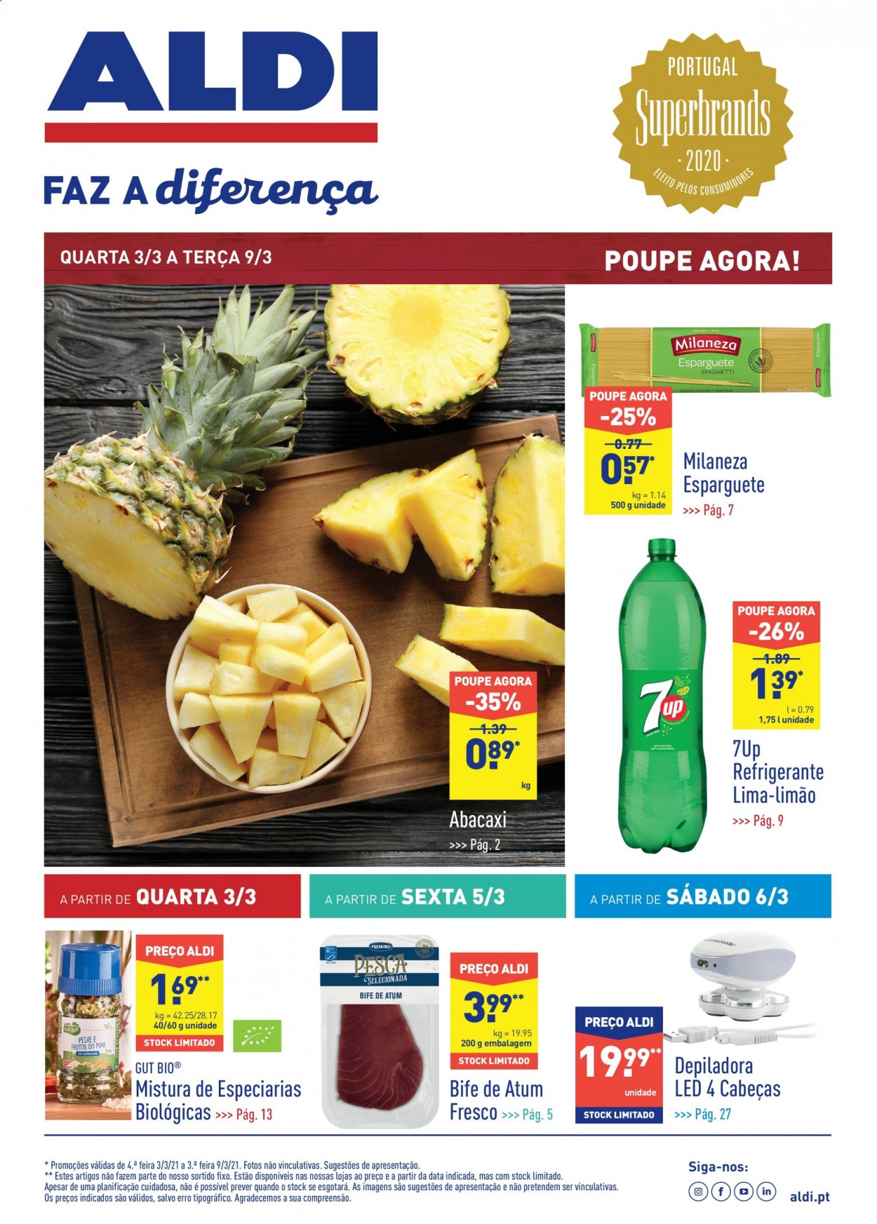 Folheto Aldi - 3.3.2021 - 9.3.2021. Página 1