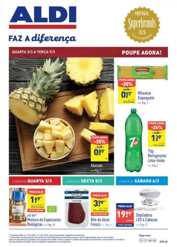 Folheto Aldi - 3.3.2021 - 9.3.2021.