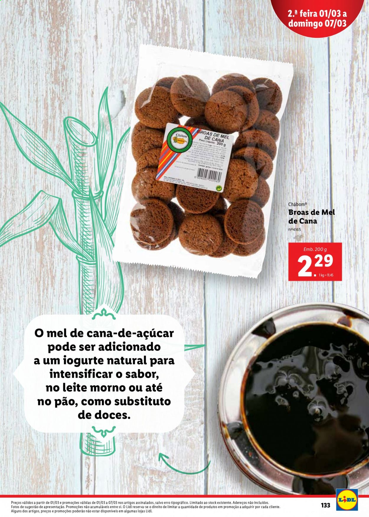 thumbnail - Folheto Lidl - 1.3.2021 - 7.3.2021 - Produtos em promoção - pão, iogurte, iogurte natural, leite. Página 133.