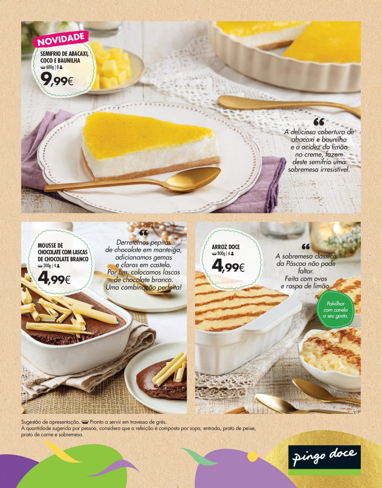 thumbnail - Folheto Pingo Doce - 2.3.2021 - 4.4.2021 - Produtos em promoção - mousse de chocolate, manteiga, chocolate branco, arroz. Página 15.