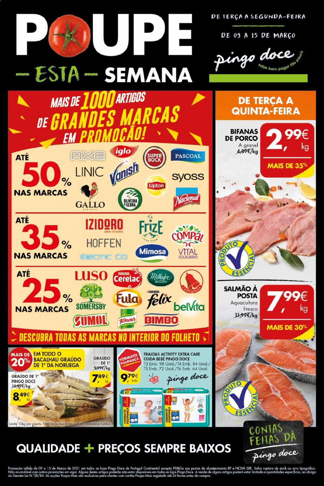 Folheto Pingo Doce - 9.3.2021 - 15.3.2021. Página 1