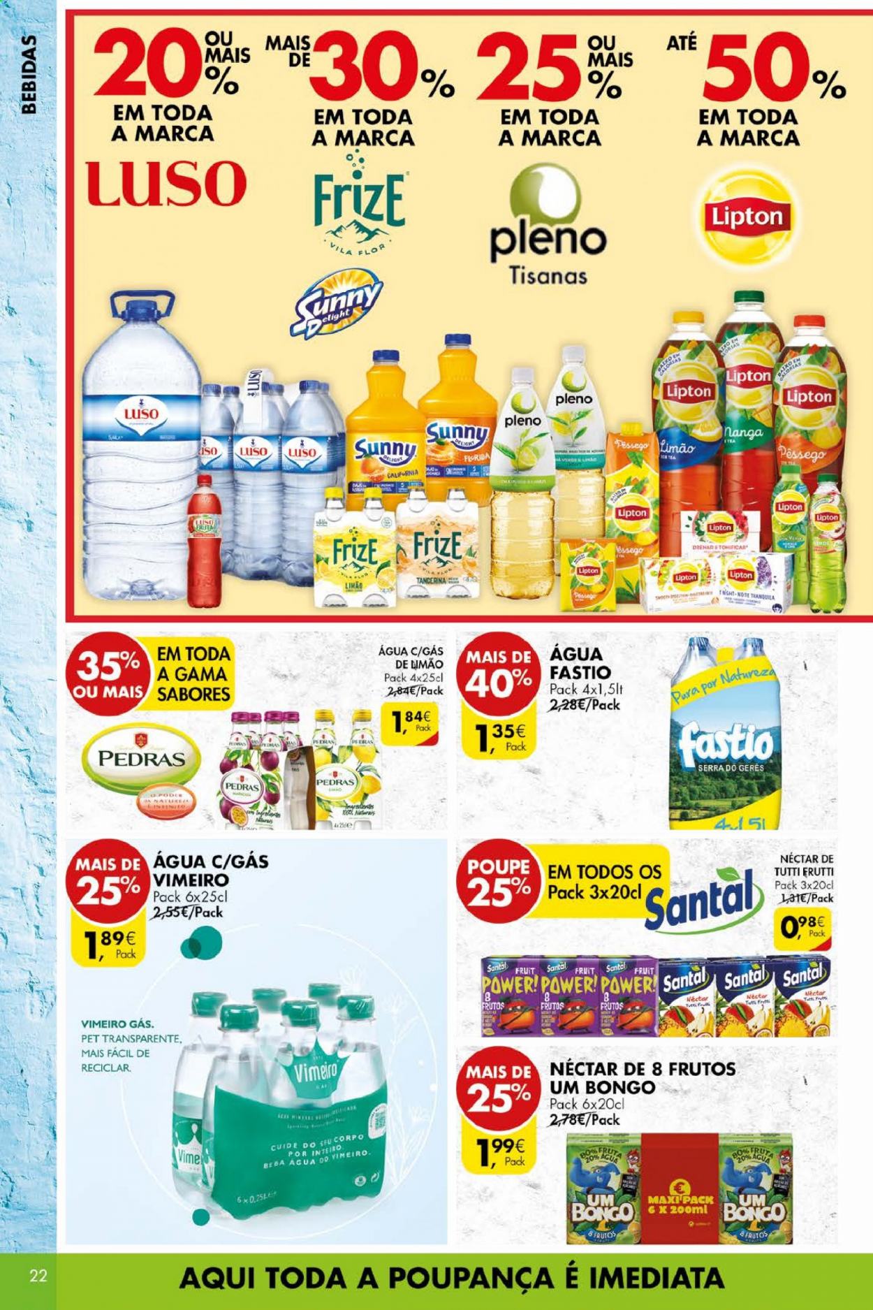 thumbnail - Folheto Pingo Doce - 9.3.2021 - 15.3.2021 - Produtos em promoção - pêssego, limão, nectar, Lipton, serra. Página 22.
