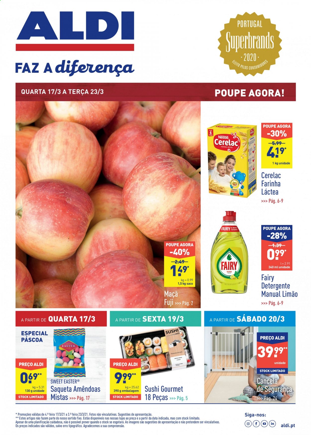 Folheto Aldi - 17.3.2021 - 23.3.2021. Página 1