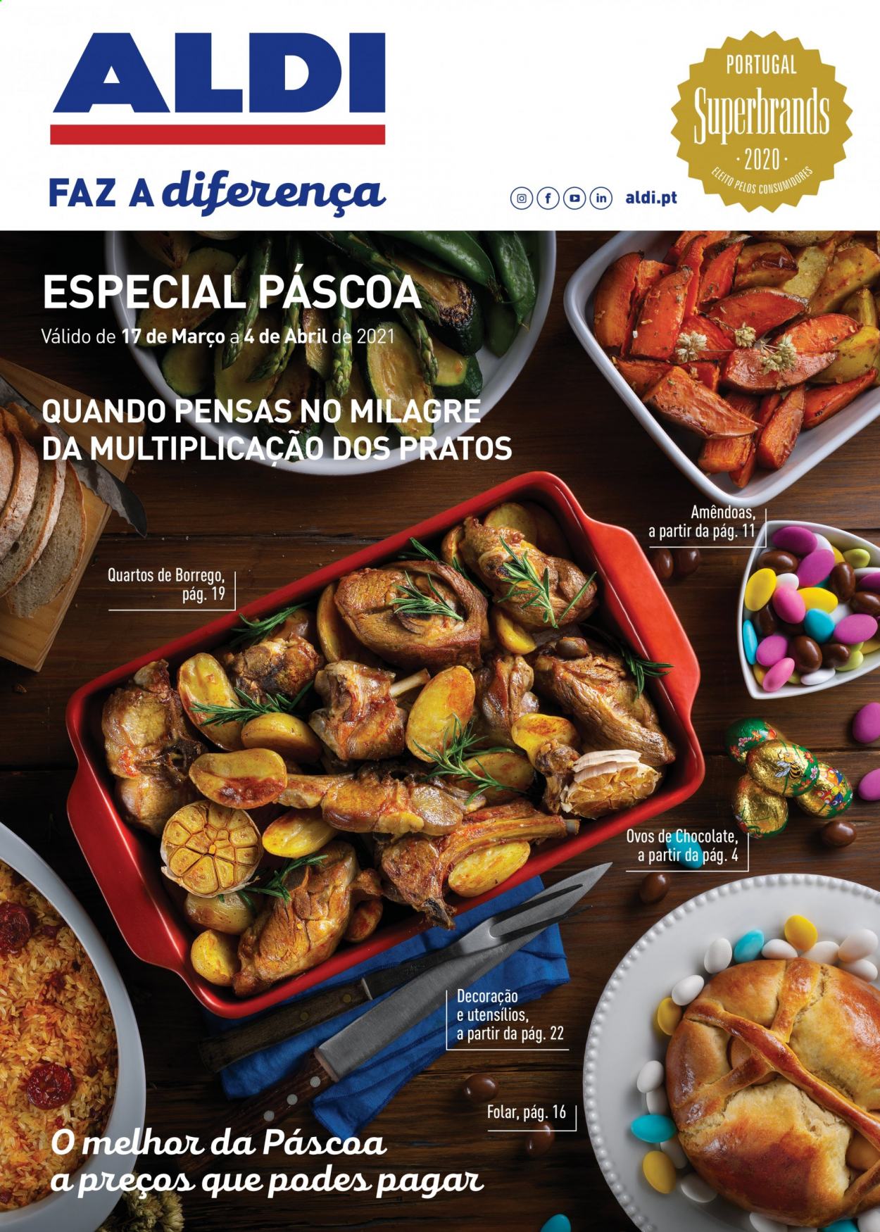Folheto Aldi - 17.3.2021 - 4.4.2021. Página 1
