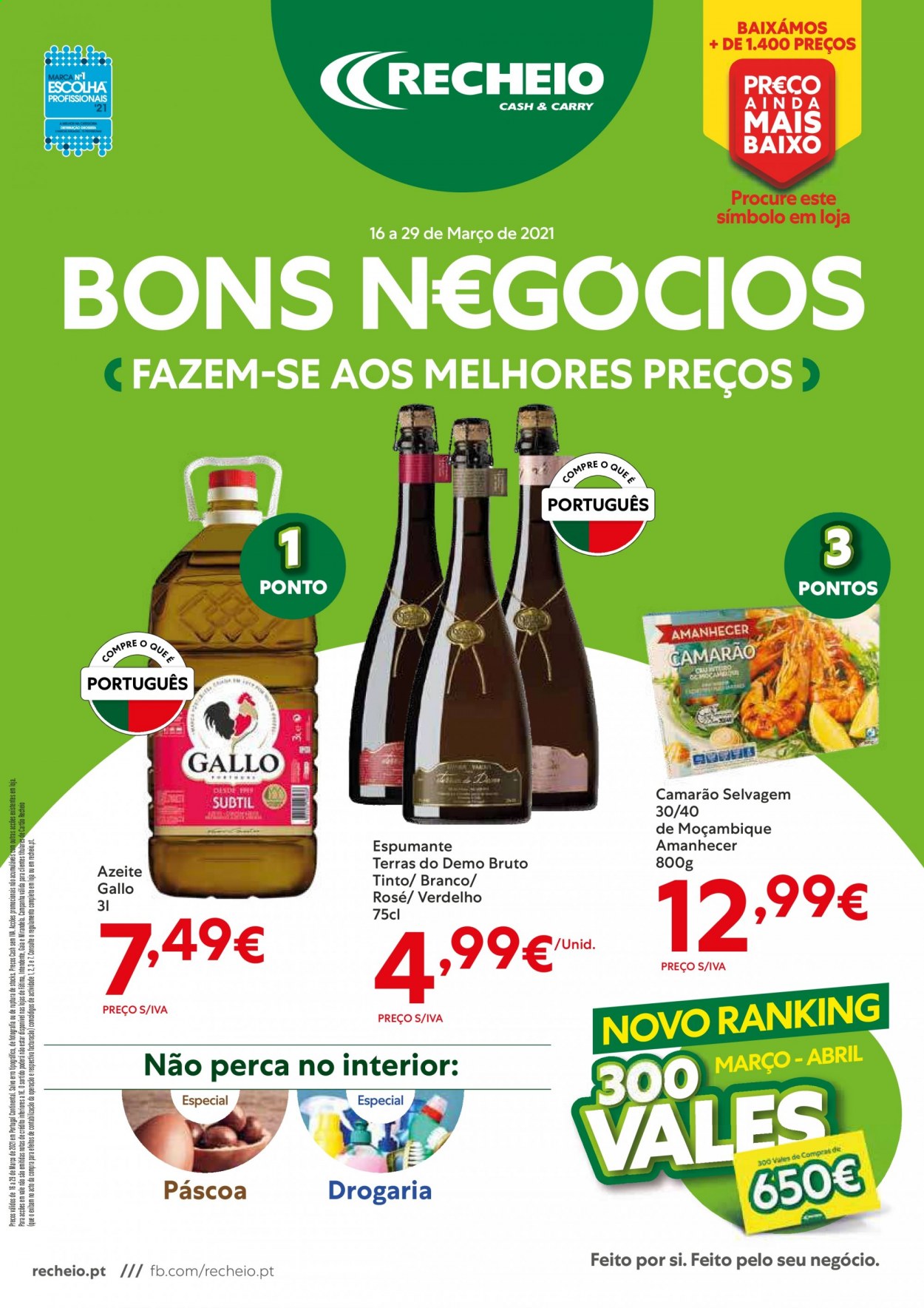 Folheto Recheio - 16.3.2021 - 29.3.2021. Página 1