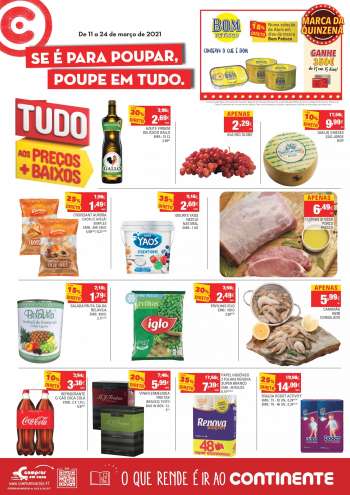 Folheto Continente Modelo - 11.3.2021 - 24.3.2021.